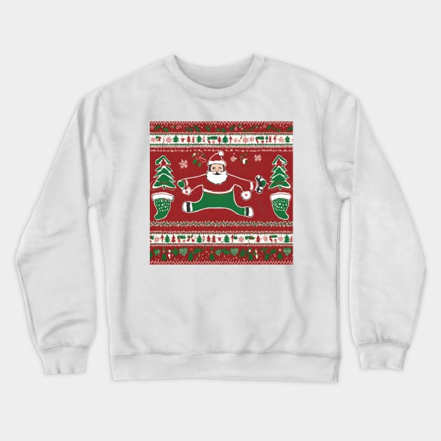 Holiday Haunts: Five Nights at Freddy's Ugly Sweater Crewneck Sweatshirt by Helen Morgan